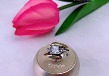 ANILLO SOLITARIO ZIRCONES PLATA/ORO