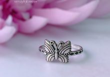 ANILLOS PLATA - MARIPOSA