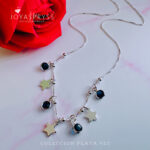 COLLAR PLATA - STARS POP ZAFIRO