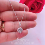 COLLAR PLATA - LOVE BRILLANTE