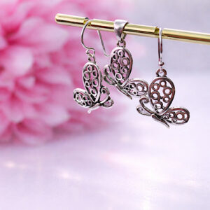 CONJUNTO PLATA - MARIPOSA CALADA