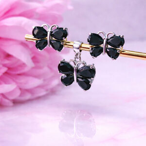 CONJUNTO PLATA - MARIPOSA ONIX