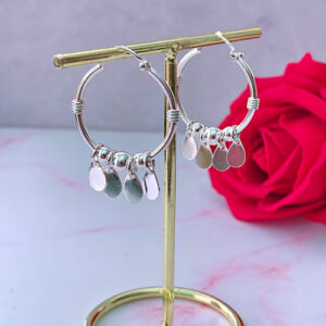 ARGOLLAS PLATA - GOTAS 27MM